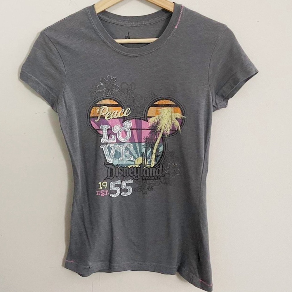Gray Disneyland Graphic T-Shirt